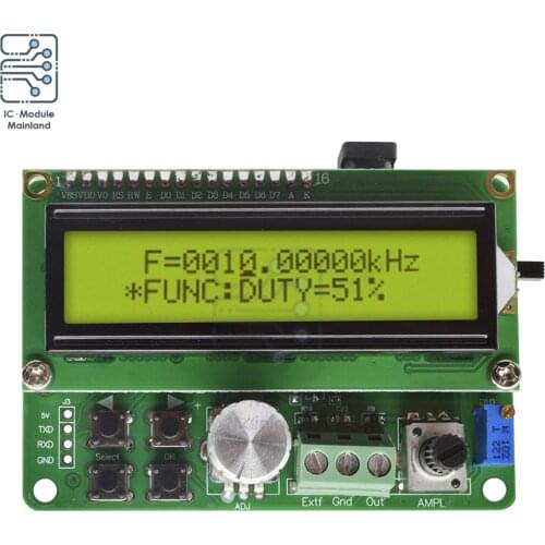 DDS Function Signal Generator Module LCD Display Sawtooth Triangle Wave Sine Square Sawtooth Wave With 50MHz Frequency FYE050