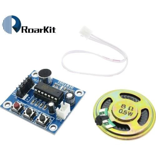 ISD1820 Recording Module Voice Board Telediphone With Microphones + Loudspeaker for Arduino