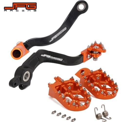 Motorcycle CNC Shifter Shift Rear Foot Brake Pedal Lever Foot Pegs Rests For KTM SX125 SX150 XC150 XCW200 SXF250 XCFW250 SXF450