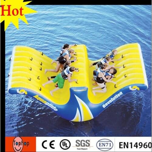 Tophop 20feet long inflatable water park seesaw ,big size water toys floating water totter for kids and adults free shipping