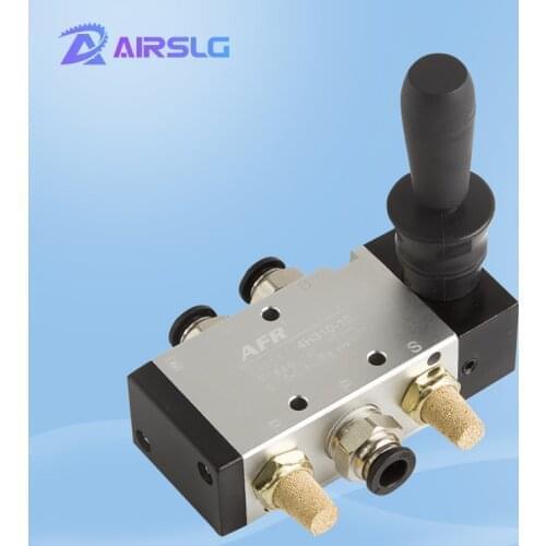 4H210-08 1/4" 4H310-10 2 Position 5 Port Air Manual Valve Pneumatic Control Valve 5/2 Way Hand Lever Operated Control Valve