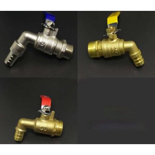 Nozzle valve faucet ball valve 4:6:1 "DN 15 20 25 copper electroplating heater drain valve 1 / 2 3 / 4