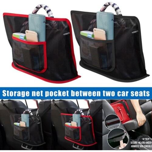 Car Chair Back Storage Bag Between The Seat Net Pocket Vehicle Multi-functional Storage Car Storage Bag Seat Back Supplies