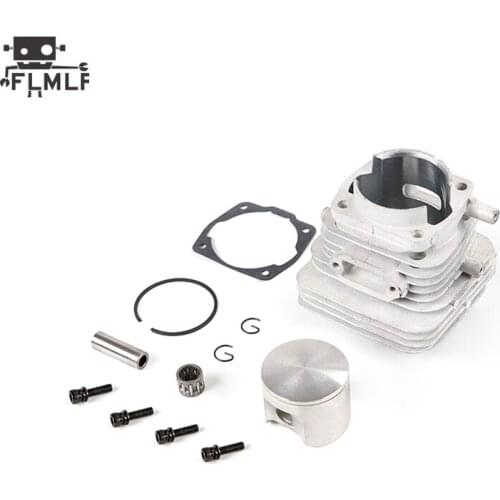 Rc Car Engine Parts 71cc 4 Hole Upgrade Cylinde Head & Piston Kit Fit 1/5 Hpi Rofun Km Rovan Baja Lois 5t DBXL FG GoPed Redcat
