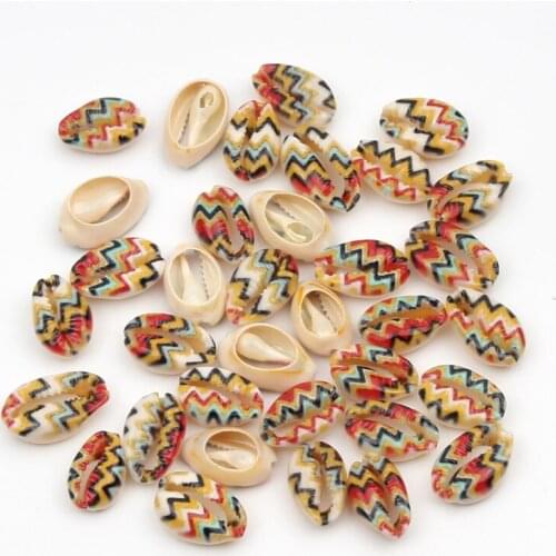 10pcs Multicolor Painting Conch Coquillage Crafts Natural Sea Shells For Jewelry Making Diy Home Decoration Shell Beach Decor