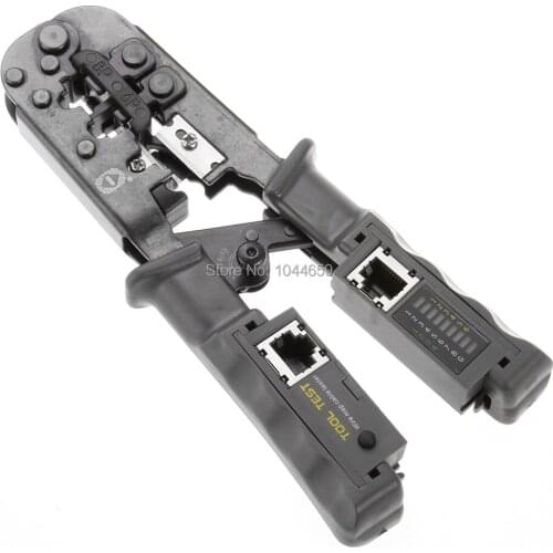 2 in 1 Multitool Network Tellphone LAN Cable Stripper Crimper Cutter Tester RJ45/RJ12/RJ11 8P 6P Network Crimper Tester