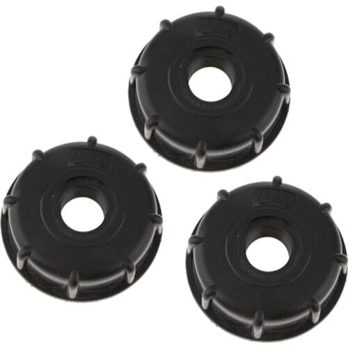 3 Pcs 1000L IBC Tote Valve Adapter Connector IBC Tank Container Fitting Hose, 2 inch Coarse to 1/2 inch Female Thread