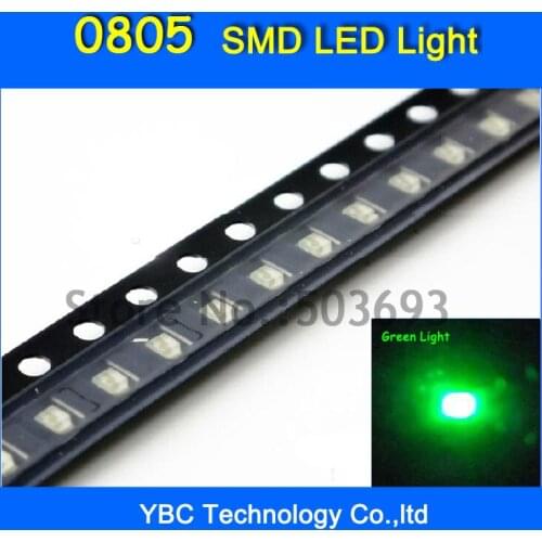 3000pcs/lot 0805 SMD Ultra Bright Green Light LED Diode