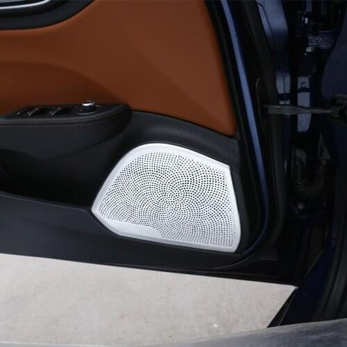 4 Pcs For Alfa Romeo Giulia 2017 2018 2019 2020 Aluminum Alloy Door Speaker Cover Trim Car Accessories