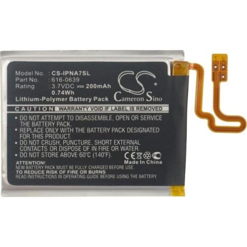 Cameron Sino 200mAh battery for APPLE A1446 iPod Nano 7 7th 616-0639 616-0640 MP3, MP4, PMP Battery