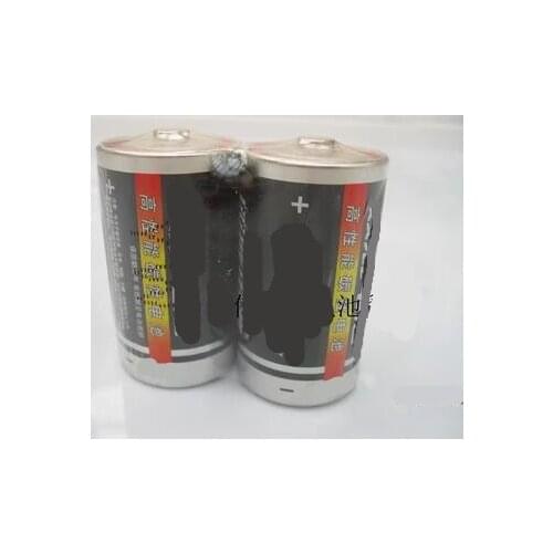 Free ship 2pcs/lot R20 D UM1 size heavy duty battery carbon zinc battery,dry battery,primary battery