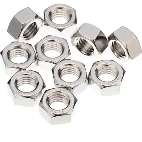 100 pcs M12 Nuts A2 Stainless Steel Hex Nuts To Fit Our Bolts and Screws