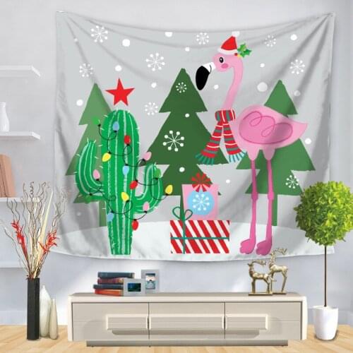 Cartoon Flamingo Hippie Tapestry Abstract Tapestry Wall Hanging Tapestry Bedspread Blanket Artist Home Decoration Accessories
