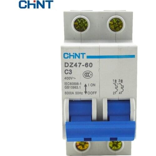 Hot Sale Miniature Circuit Breaker Elcb Price DZ47-60 2P C3
