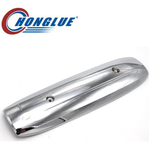 For YAMAHA TMAX500 2001-2007 Motorcycle scooter plated chrome muffler cover Exhaust pipe insulation cover