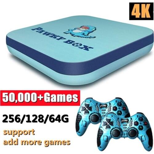 4K TV Video Game Console For PS1/DC/N64 50000+ Games Super Console 256/128/64G Kid Retro Game Player Support Wireless Controller