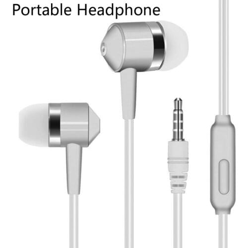 In-ear Mobile Phone Headset Line Control Subwoofer With Wheat Earphones Universal Mobile Phone Earbuds Portable Headphones