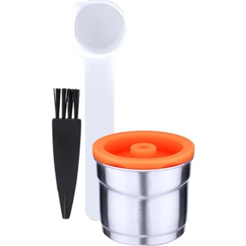 Stainless Steel Refillable Milk Pods Metal Crema Reusable Coffee Capsules Permanent Coffee Pod Filter Holder For X7.1 Coffeeware