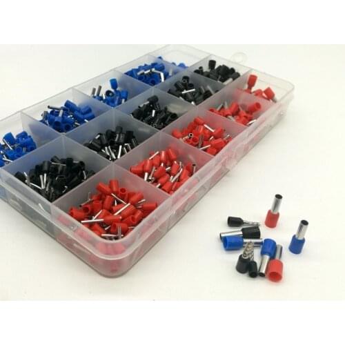 600pcs Bootlace cooper Ferrules kit set Wire Copper Cable Connector 0.5mm2---4mm2