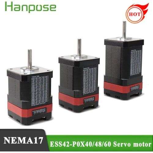 Nema17 ESS42-P2X-60MM 40MM Closed loop Integrated Stepper servo motor with driver 0.72Nm 2.0A Servo-stepper motor & drive Hybrid