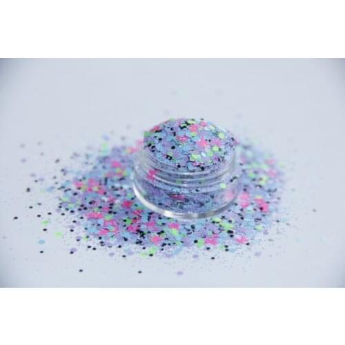 New arrival 30 grams Nail Art Purple Pink Paillette Hex Chip Foil DIY Acrylic UV Gel Pager Free shipping&Wholesale G425