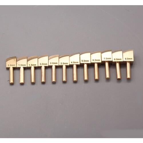 Single Line 1-9mm Leather Edge for Sealing DIY Tool Brass Soldering Iron Edge Marking Leathercraft Tool