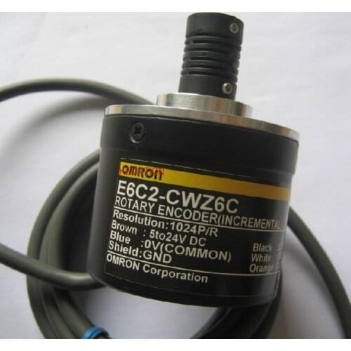 OMR E6C2-CWZ6C 360P/R Rotary Encoder New 5-24V DC Open Collector Output NPN 50mm Diameter 360 Resolution E6C2CWZ6C