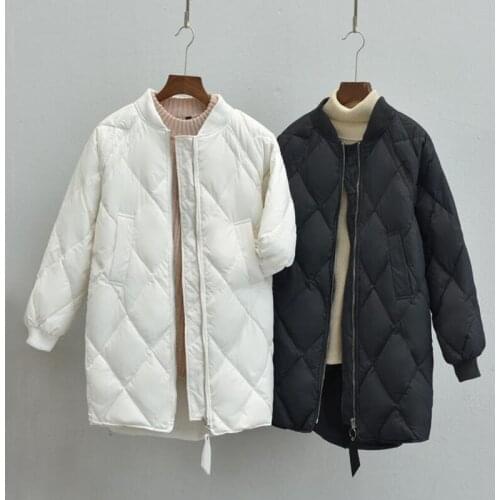 White Duck Down Coat Women Winter Clothing 2018 Female Jacket High Quality Medium Long Down Jacket For Women Parka Outerwer