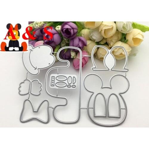 Q95 METAL CUTTING DIES Puzzle Mouse build up Scrapbook card invitation paper craft party decor embossing stencil cutter