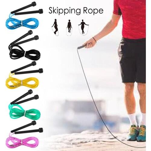 Adjustable Skipping Rope Transparent PVC Eco-friendly Fitness Exercise Jump Rope
