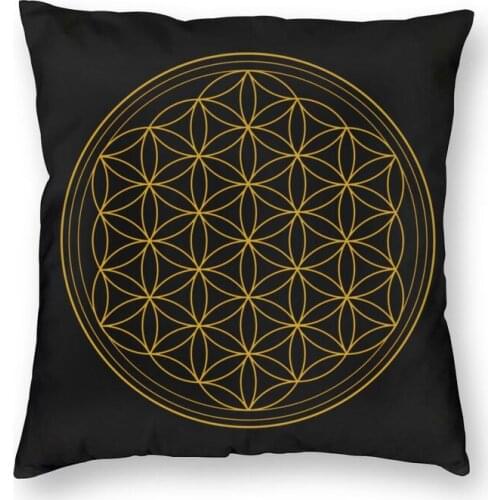 Luxury Mandala Flower Of Life Throw Pillow Case Home Decorative Custom Square Sacred Circle Geometry Cushion Cover Pillowcover