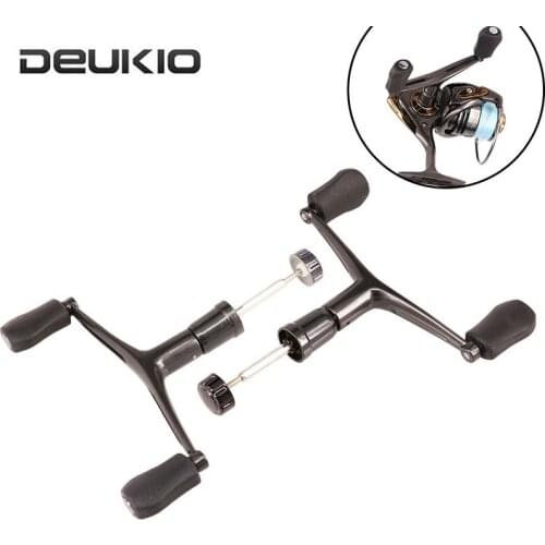All Metal Fishing Reel Handle Double Rocker Lightweight Spinning Reel Handle Rocker Arm Carp Fishing Reel Accessory