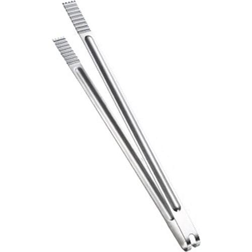 Stainless Steel Food Tongs Kitchen Utensils Buffet Cooking Tool Anti Heat Bread Clip Pastry Clamp Barbecue Kitchen Steel 08