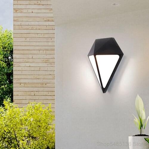 Modern Minimalist Diamond Wall Lamp Indoor Aisle Stairs Shaped Led Creative Bedroom Living Room Dining Room Wall Decoration Lamp