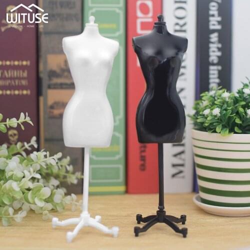 4Pcs Doll Mannequin Model Display Clothes Gown Dress Form Rack Stand Holder Fashion Doll Dress Form Clothing Model Stand Rack