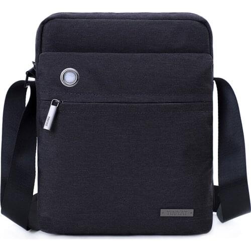 Mens Crossbody Shoulder Bag Travel Waterproof Diagonal Zipper Purse Messenger Pack for Work Business Bag