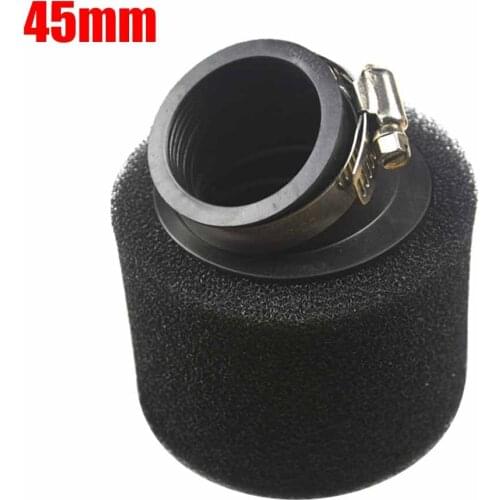 TDPRO 45mm Bent Neck Angled Black Air Filter Foam Cleaner for 125 140 150cc Motorcycle CRF KLX Pit Dirt Bike ATV