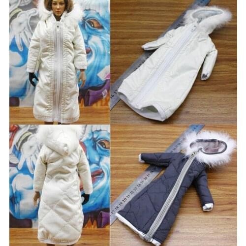 In stock 1/6 female soldier model parts fashion winter down jacket cotton coat real person can not wear 12 inch dolls available