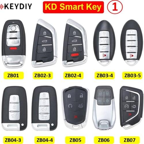 ZB01 ZB02-3 ZB02-4 ZB03-4 ZB03-5 ZB04-3 ZB04-4 ZB05 ZB06 ZB07 KEYDIY Universal Smart Remote KD Smart Key for KD-X2 Key Generator