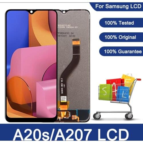 Original 6.5" LCD For Samsung Galaxy A20s A207F A207F/DS A207U LCD Display Screen Replacement Digitizer Assembly+service Package