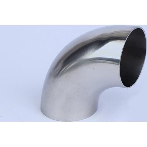10 PCS 47mm ID 51mm OD SUS 304 Stainless Steel Sanitary Butt Weld 90 Deg Elbow Angle Pipe Fitting Home Brew Beer Exhaust