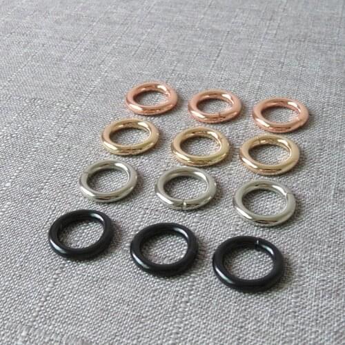 20 Pcs 15mm Heavy Metal O Ring Belt Buckle Clasp For Bag Dog Pet Harness Backpack DIY Sewing Garment Accessories Flat Hardware