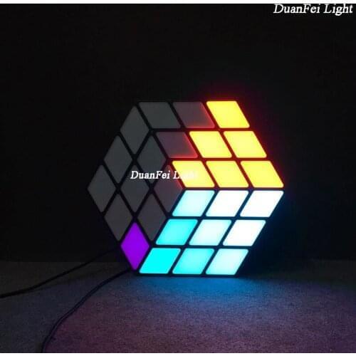8lot NEW Product! LED Magic Wall Light 3D Lightings Square shape RGB 3d Color Magic washer Lyre