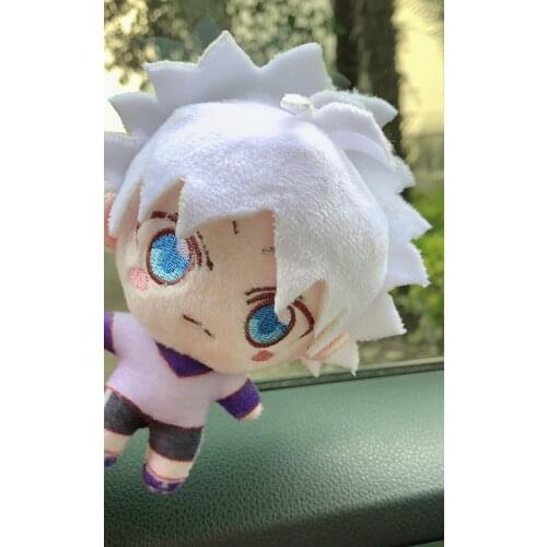 Anime HUNTER × HUNTER plush pendant toy Illumi Killua Zoldyck Kulolo Hisoka Plush Stuffed Mini Doll Pendant Keychain Gifts