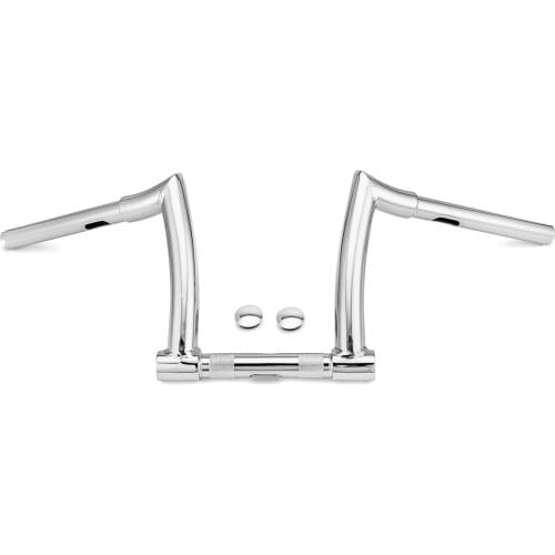 Chrome 8" Rise Ape 1.25" Bar Handlebar 1" Clamp Horn / Mini Ape Seamless Steel Pipe For Harley Softail 2018-UP Deluxe FLDE