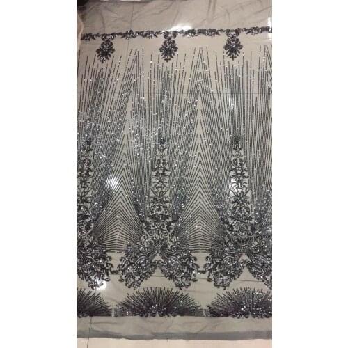 Sequins guipure lace fabric SYJ-3134 african sequins net lace fabric