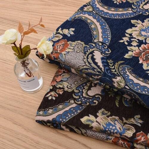 HLQON Europe Palace Style Jacquard Fabric For DIY Quilting & Sewing Sofa,Cushion Material Curtain,Table Cloth Cushion Pillow