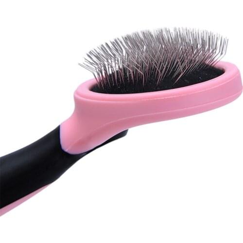 Needle Comb for Dog Self Cleaning Brush Pet Dog Hair Removal Needle Combs Fur Cleaning Brush Pet Cat Hair Removal Grooming Tools