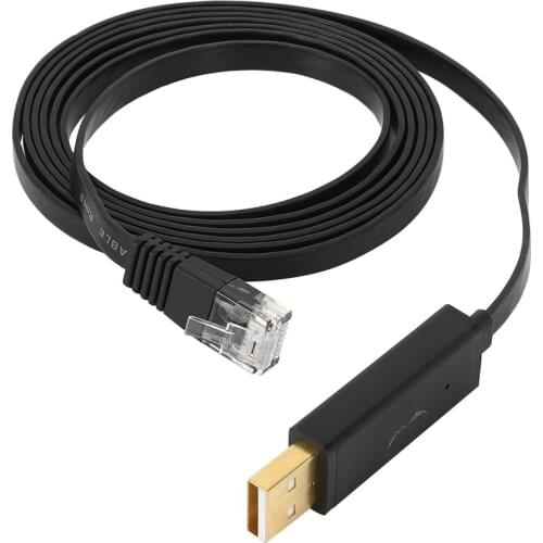 Jasoz USB to RJ45 Console Cable Commissioning Line USB / RJ45 Tinned Copper USB to RJ45 UK Chip for Computers 1.5M