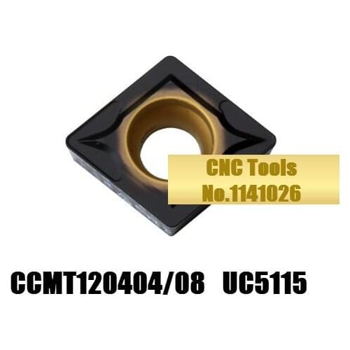 10PCS CCMT120404 UC5115/CCMT120408 UC5115,original CCMT 120404/120408 insert carbide for turning tool holder